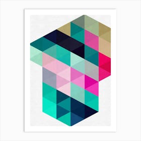 Triangle geometry 2 Art Print