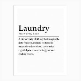 Funny Laundry 1 Art Print