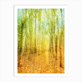 Fallen Autumnal Leaves Poster