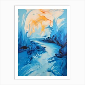 Abstract Of A River Art Print