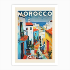 Essaouira Morocco 4 Fauvist Painting  Travel Poster Art Print