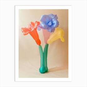 Dreamy Inflatable Flowers Larkspur 2 Art Print