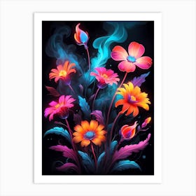 Colorful Flowers 2 Art Print