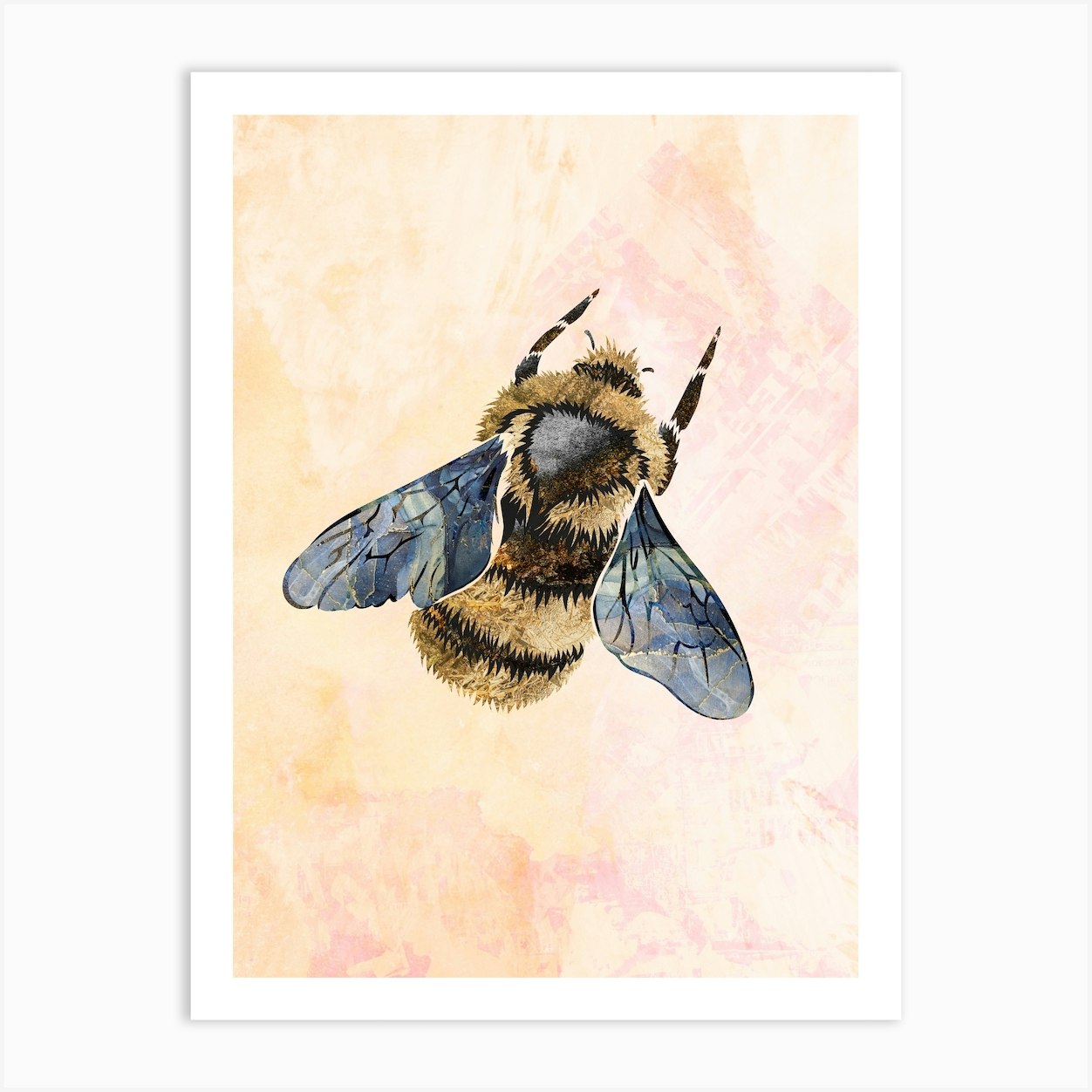 Trademark Fine Art 'Bee Stamp Bee You' Canvas Art by Courtney Prahl