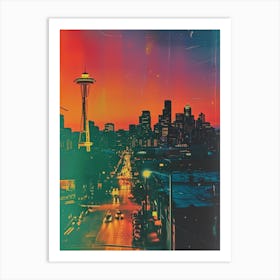 Seattle Polaroid Inspired 3 Art Print