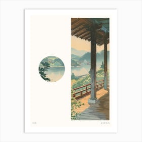 Ise Japan 4 Cut Out Travel Poster Art Print