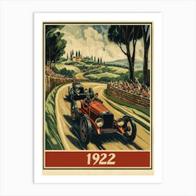 Aihrgdesign A Vintage Sports Poster For A 1922 Automobile Ral 489e7627 D179 43d8 Af02 05701f260ac0 3 Art Print