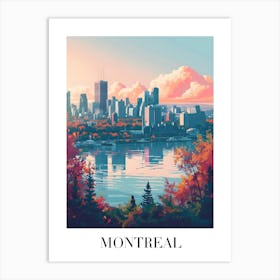 Montreal Skyline Art Print