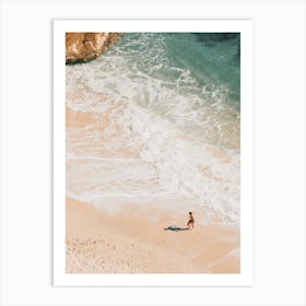 Boy On Beach Art Print