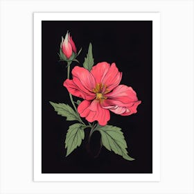 Pink Flower 12 Art Print