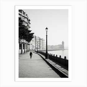 Santander, Spain, Black And White Analogue Photography 3 Art Print