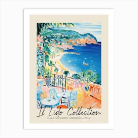Cala Goloritz, Sardinia   Italy Il Lido Collection Beach Club Poster 2 Art Print