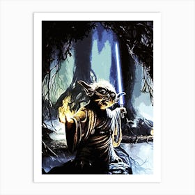 Star Wars Yoda movie Art Print