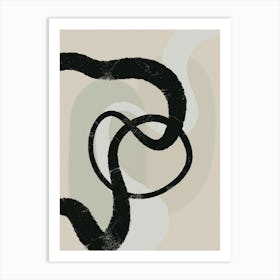 Black Strokes No 23 Art Print