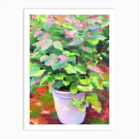 Coleus Impressionist Painting Plant Art Print