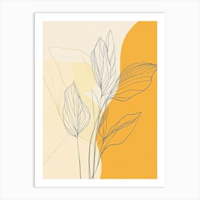 Abstract Leaves Canvas Print 8 Art Print