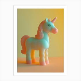 Pastel Toy Unicorn Photography 3 Art Print