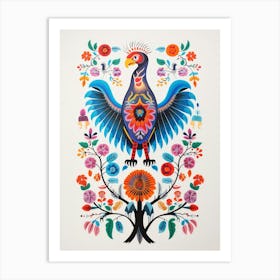 Scandinavian Bird Illustration Vulture 2 Art Print