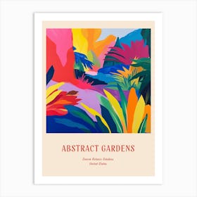 Colourful Gardens Denver Botanic Gardens Usa 2 Red Poster Art Print