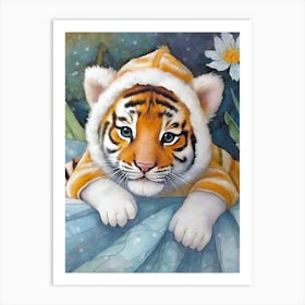 Sweet Tiger Cub Art Print