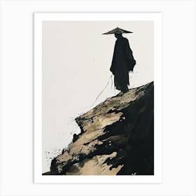 Chinese Monk, Minimalism Art Print