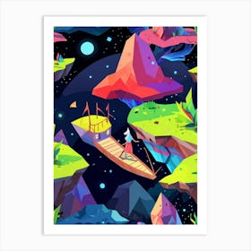 Pixel Art Art Print