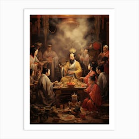 Chinese Ancestor Worship Illustration 9 Art Print