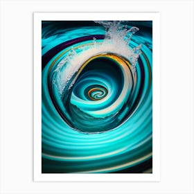 Whirlpool Water Waterscape Pop Art Photography 1 Art Print