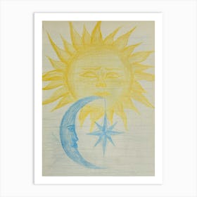 Sun And Moon Art Print