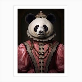 Panda Art In Renaissance Style 2 Art Print