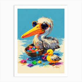 Pelican Canvas Print 1 Art Print