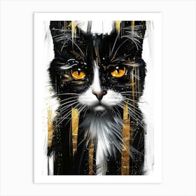 Cat Canvas Art 1 Art Print