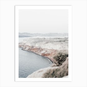 Santorini, Coastal Textures 3 Art Print