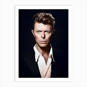 Color Photograph Of David Bowie Art Print