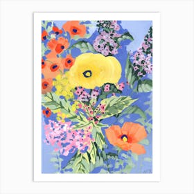 Yellow And Orange Poppies Art Print