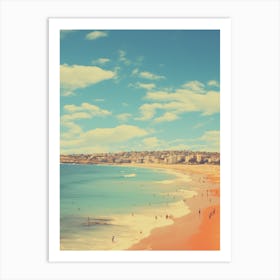Bondi Beach Sydney Australia Mediterranean Style Illustration 2 Art Print