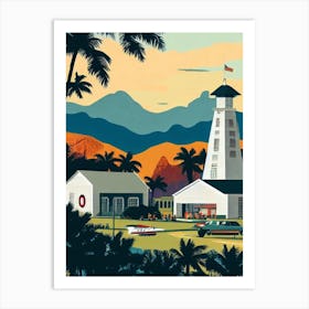 Pearl Harbor United States Vintage Poster harbour Art Print