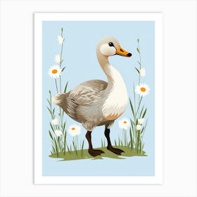 Baby Animal Illustration  Goose 6 Art Print