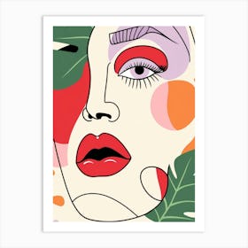 Face Of A Woman 7 Art Print