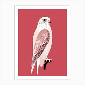 Minimalist Falcon 4 Illustration Art Print