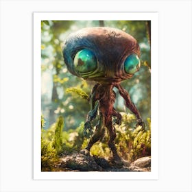 Alien In The Woods Art Print