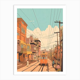 Dhaka Bangladesh Travel Illustration 1 Art Print