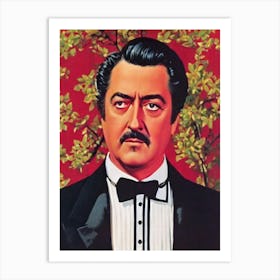 Ray Milland Illustration Movies Art Print