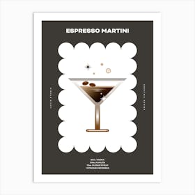 Espresso Martini Dark Art Print