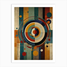 Abstract Circles Canvas Print 3 Art Print