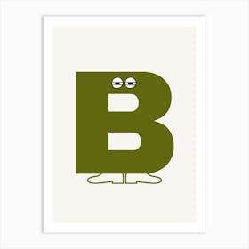 Alphabet Poster B Art Print