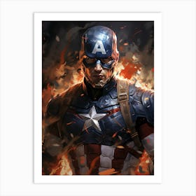 Captain America 36 Art Print