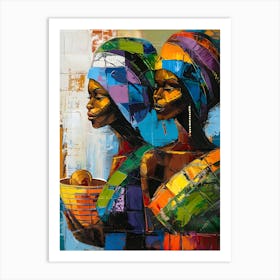 Two African Women 3 Art Print