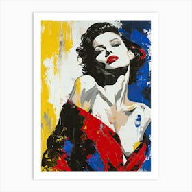 Sexy Lady Pop Art Art Print