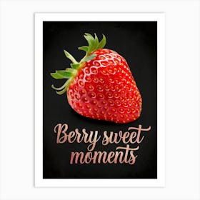 Berry Sweet Moments, Strawberry 1 Art Print